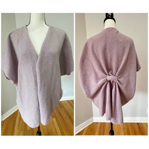 Do Everything in Love Lavender open front sweater with tie knot in back NWT - Picture 1 of 12